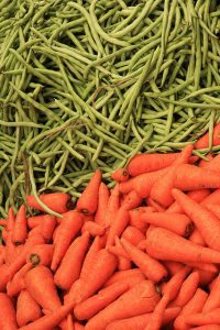 Carrots and beans are great to plant from autumn to winter
