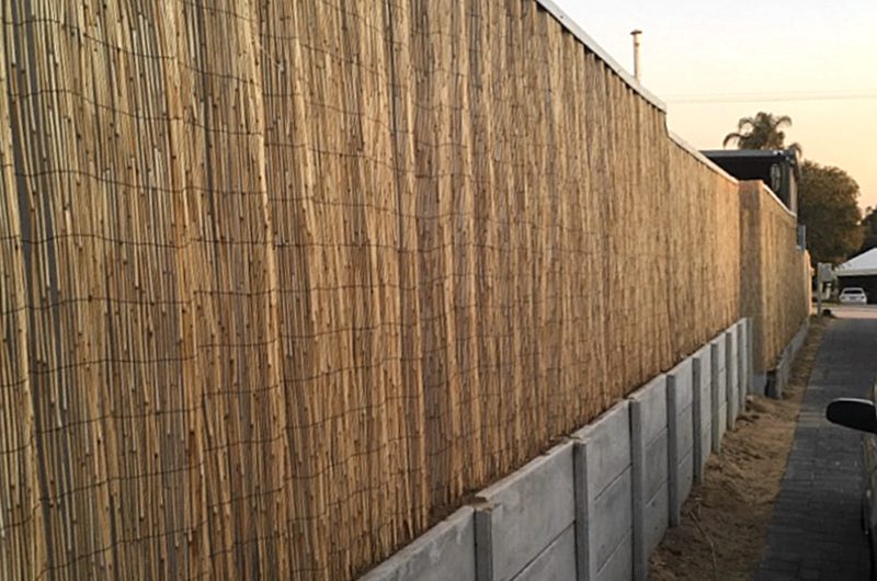 new fence - bamboo fence